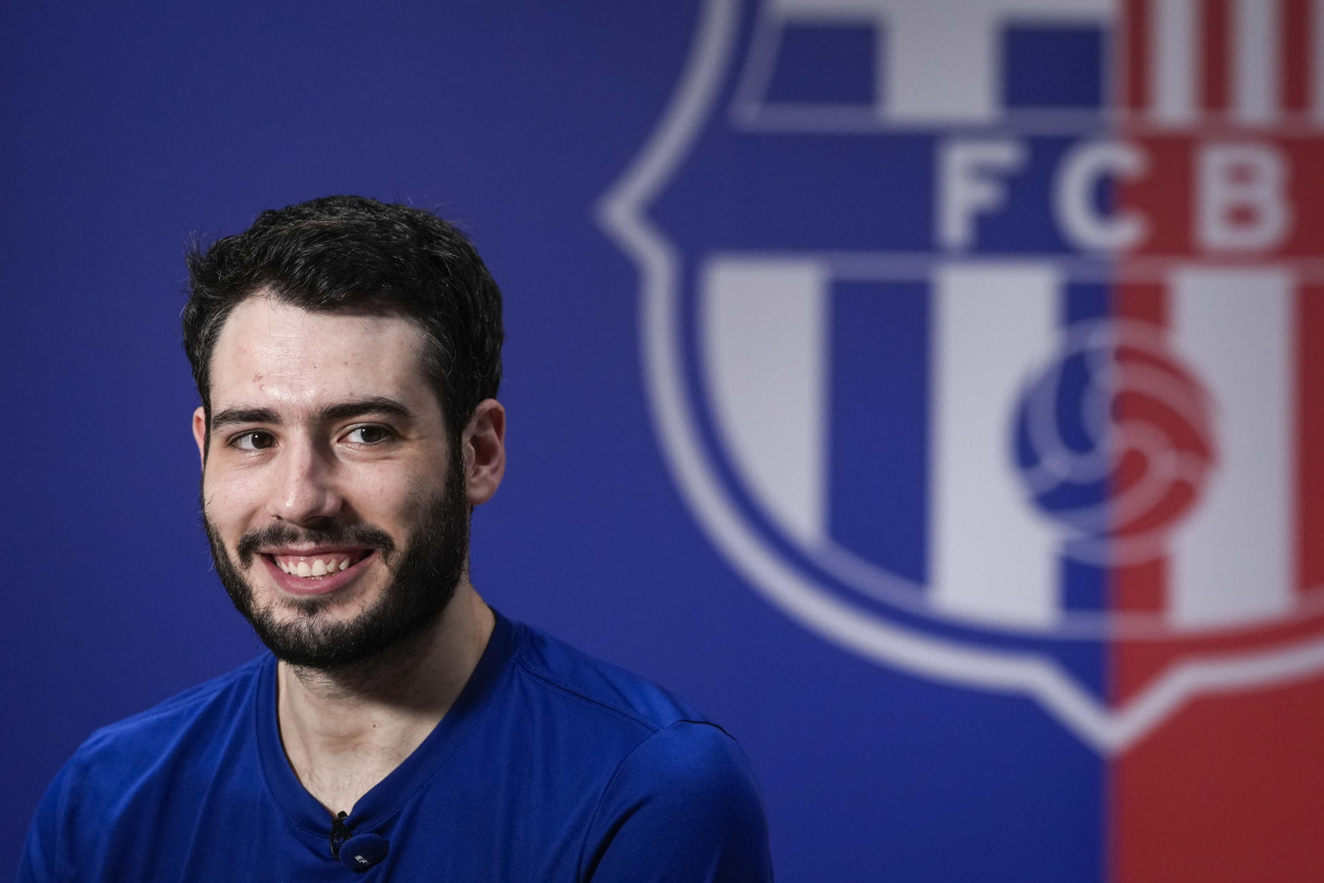 El capitán del Barça, Alex Abrines (Palma, 1993) en una entrevista con EFE. EFE/Enric Fontcuberta
