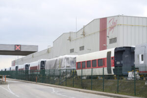 Imagen del pasado 20 de febrero de la planta de Talgo en Rivabellosa (Álava). EFE/ ADRIÁN RUIZ HIERRO