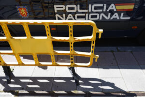 Imagen de archivo (28/04/2025). Vista de un furgón de la UIP (Unidad de Intervención Policial) en Madrid. EFE/ Mariscal