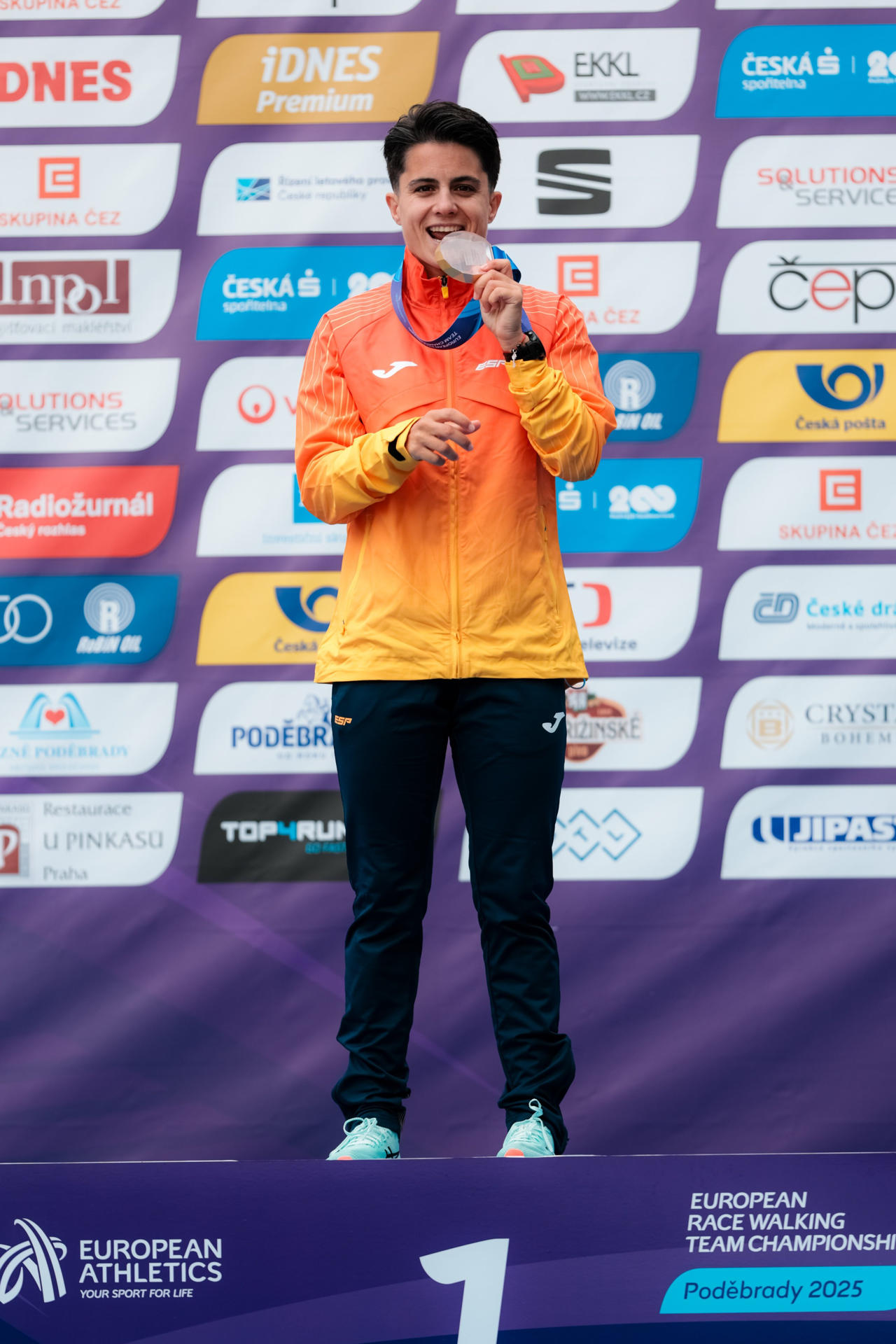 La granadina María Pérez logra la victoria en los 35 kilómetros de la Copa de Europa de naciones en Podebrady (República Checa). EFE/RFEA -SOLO USO EDITORIAL/SOLO DISPONIBLE PARA ILUSTRAR LA NOTICIA QUE ACOMPAÑA (CRÉDITO OBLIGATORIO)-
