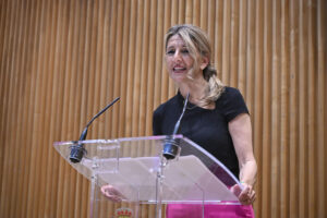 La vicepresidenta segunda del Gobierno y ministra de Trabajo, Yolanda Díaz esta semana. EFE/ Fernando Villar