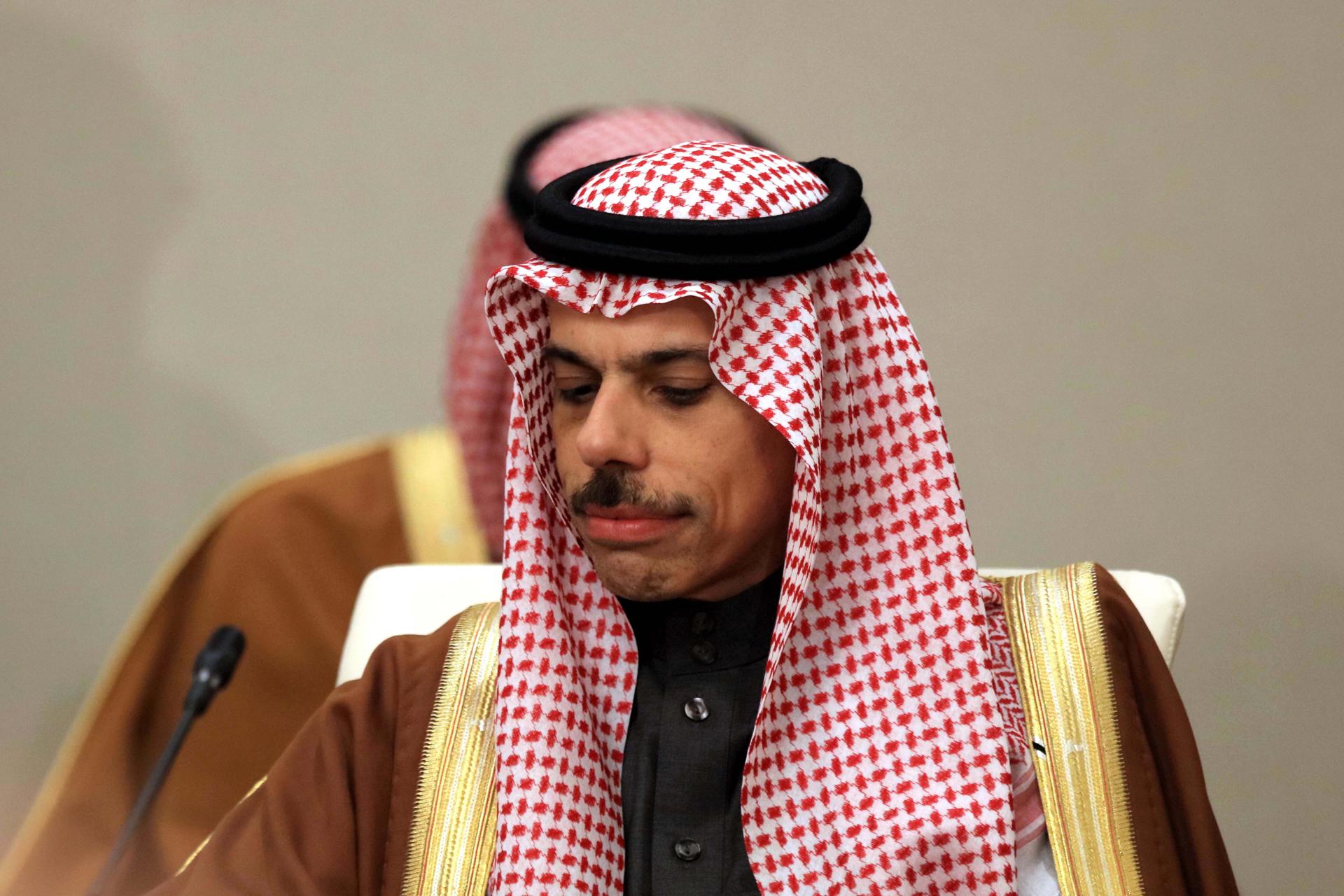 El ministro de Exteriores de Arabia Saudí, Faisal bin Farhan, en una foto de archivo. EFE/EPA/MOHAMED ALI