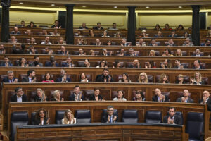 Vista del hemiciclo durante un pleno del Congreso de los Diputados. EFE/ Fernando Villar