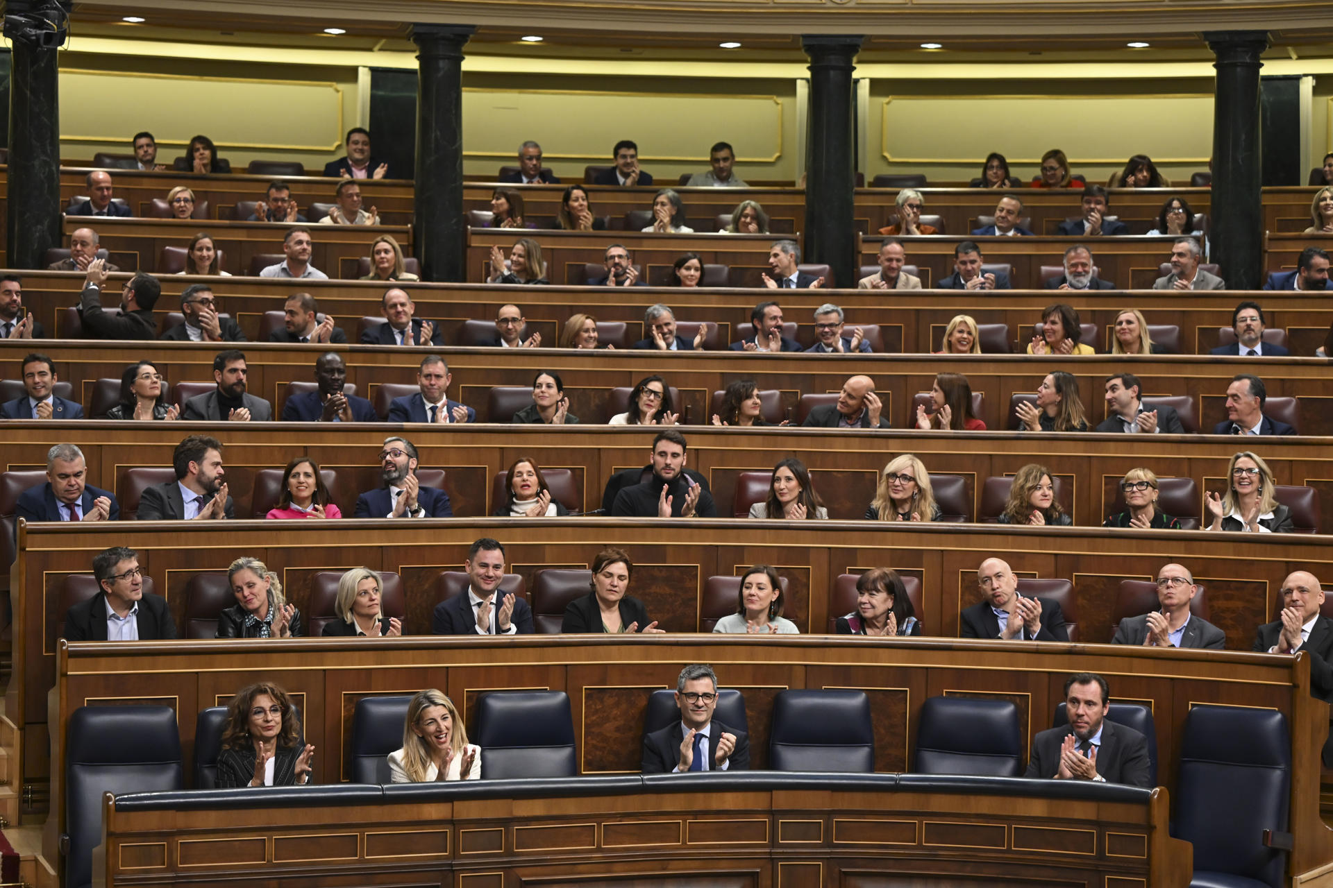 Vista del hemiciclo durante un pleno del Congreso de los Diputados. EFE/ Fernando Villar