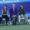 El exfutbolista y ex entrenador Vicente del Bosque (c); la exfutbolista Vanesa Gimbert (2i); el CEO de Moeve, Maarten Wetselaar (i); el exfutbolista David Villa (2d) y la jugadora del Sevilla FC Débora García (d) participan en la presentación oficial de la alianza entre Moeve , LALIGA y Liga F este martes, en el pabellón satélite de la Casa de Campo, en Madrid. EFE/ Zipi Aragón
