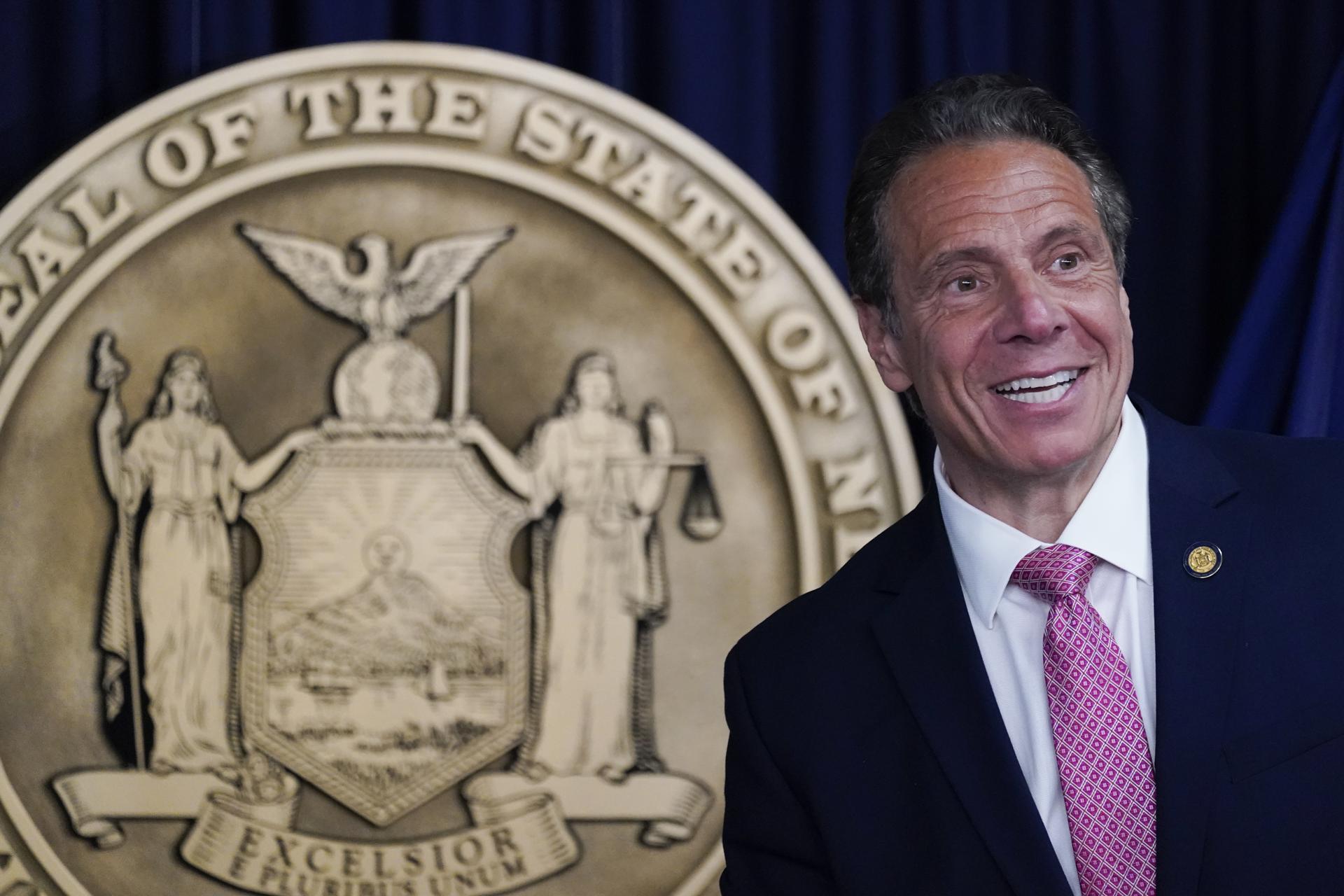 Fotografía de archivo del exgobernador de Nueva York, Andrew Cuomo. EFE/MARY ALTAFFER / POOL
//////////
New York (United States), 10/05/2021.- New York Governor Andrew Cuomo speaks during a news conference about the state'Äôs COVID-19 pandemic response in his office in New York, New York, USA, 10 May 2021. (Estados Unidos, Nueva York) EFE/EPA/MARY ALTAFFER / POOL