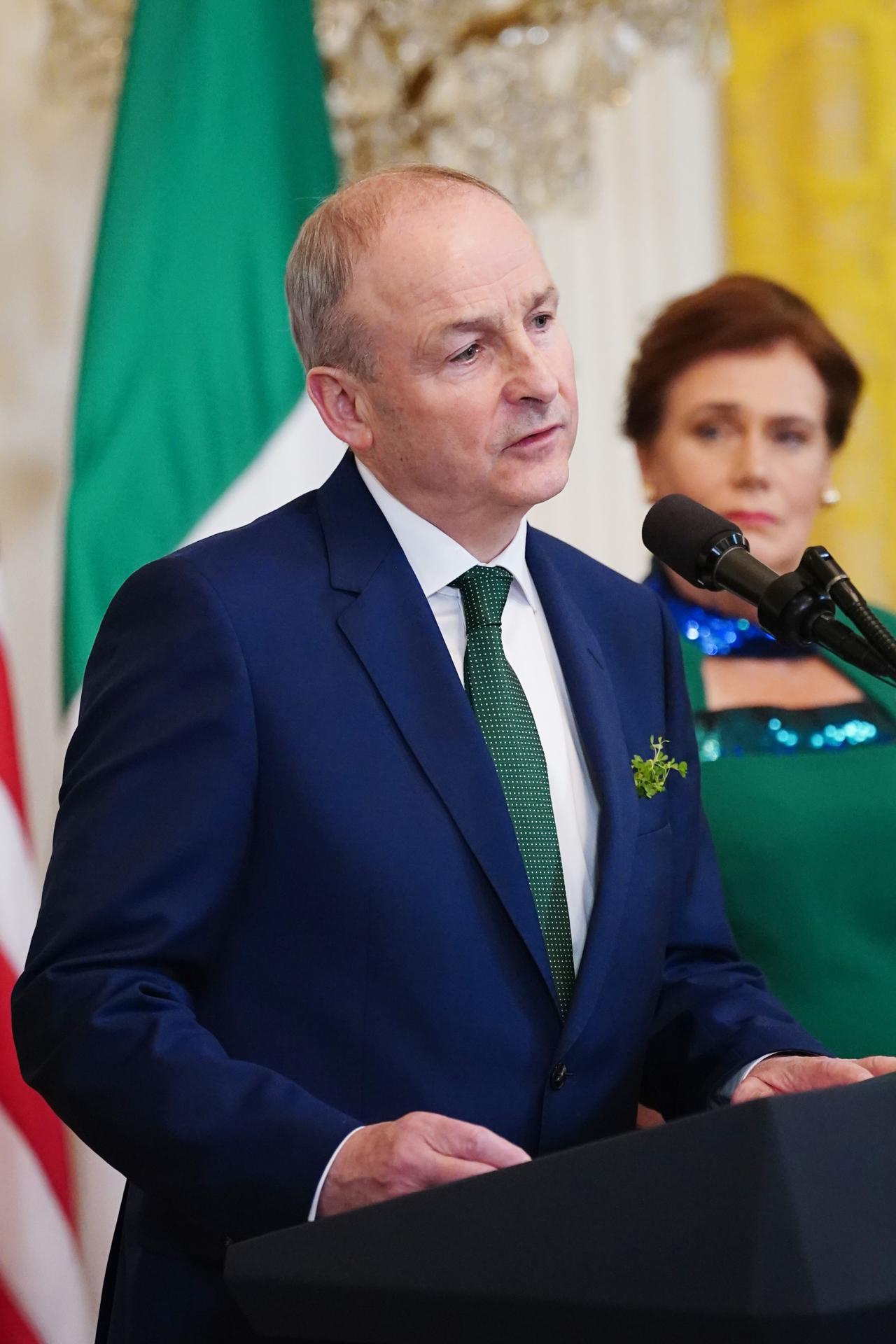 Imagen de Archivo del primer ministro irlandés, Micheál Martin.
EFE/EPA/BONNIE CASH / POOL