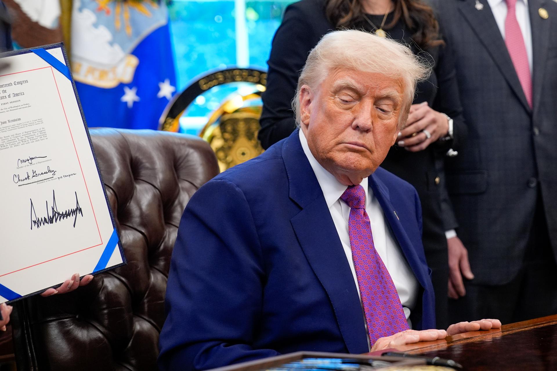 El presidente de EE.UU., Donald Trump, en una foto de archivo. EFE/EPA/Yuri Gripas / POOL