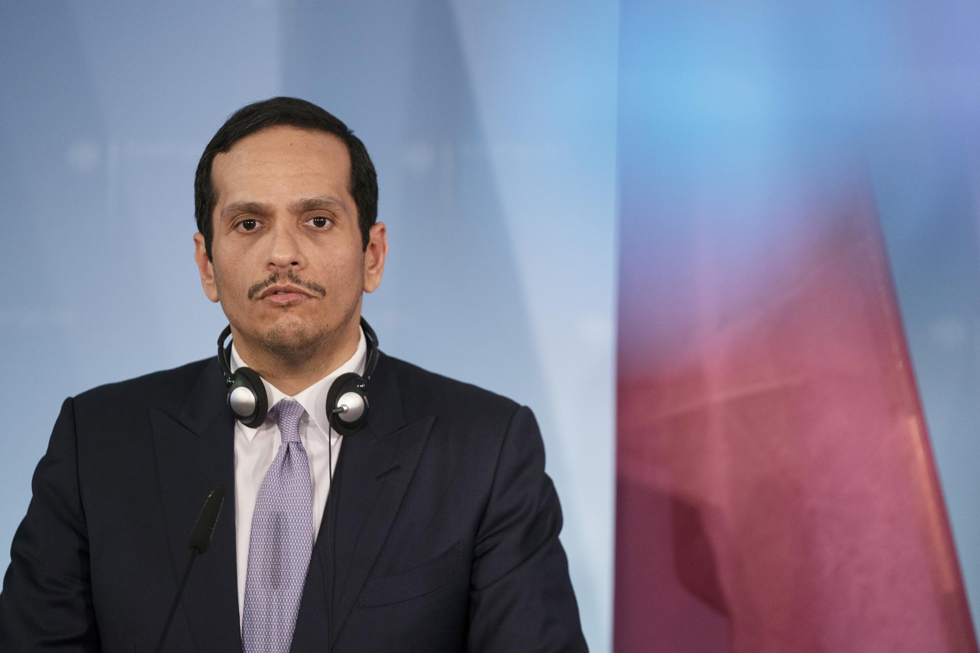 Foto de archivo del primer ministro y canciller de Catar, Mohammed bin Abdulrahman bin Jassim Al Thani. EFE/ALEXANDER BECHER