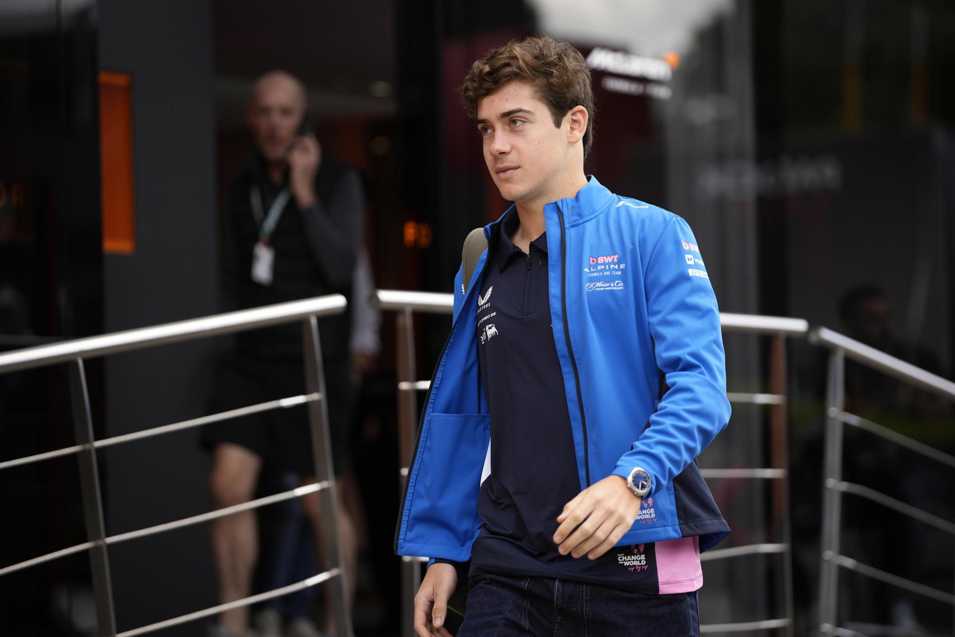 Franco Colapinto llega al circuito. EFE/EPA/DANILO DI GIOVANNI