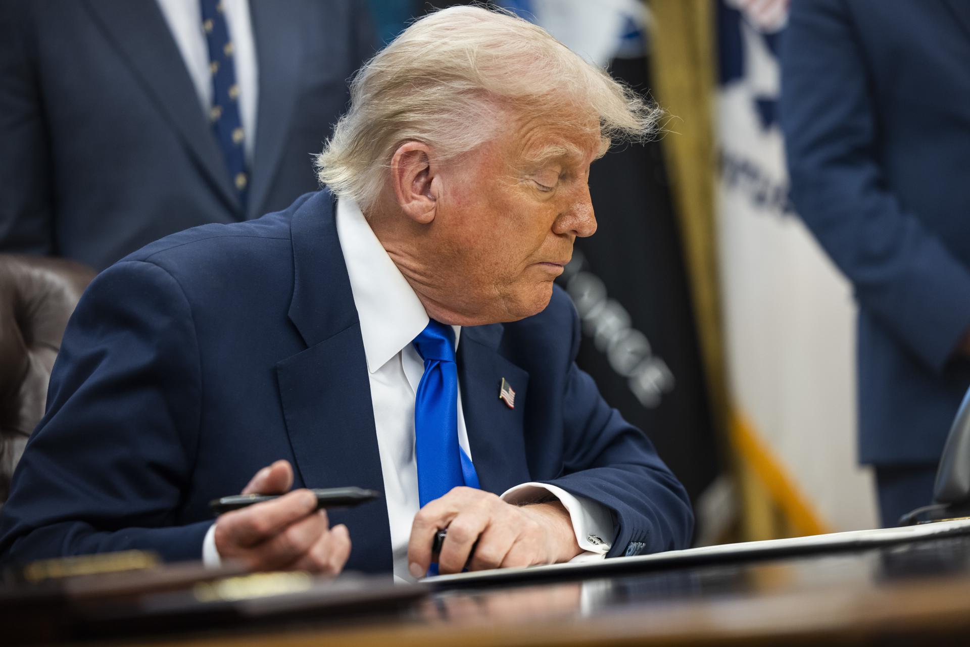 El presidente de Estados Unidos, Donald Trump. EFE/Jim Lo Scalzo