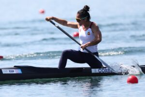 La española María Corbera sumó otra medalla para España en la Copa del Mundo de piragüismo esprint que se disputa en Szeged (Hungría)  en foto de archivo de ALI HAIDER. EFE/EPA
