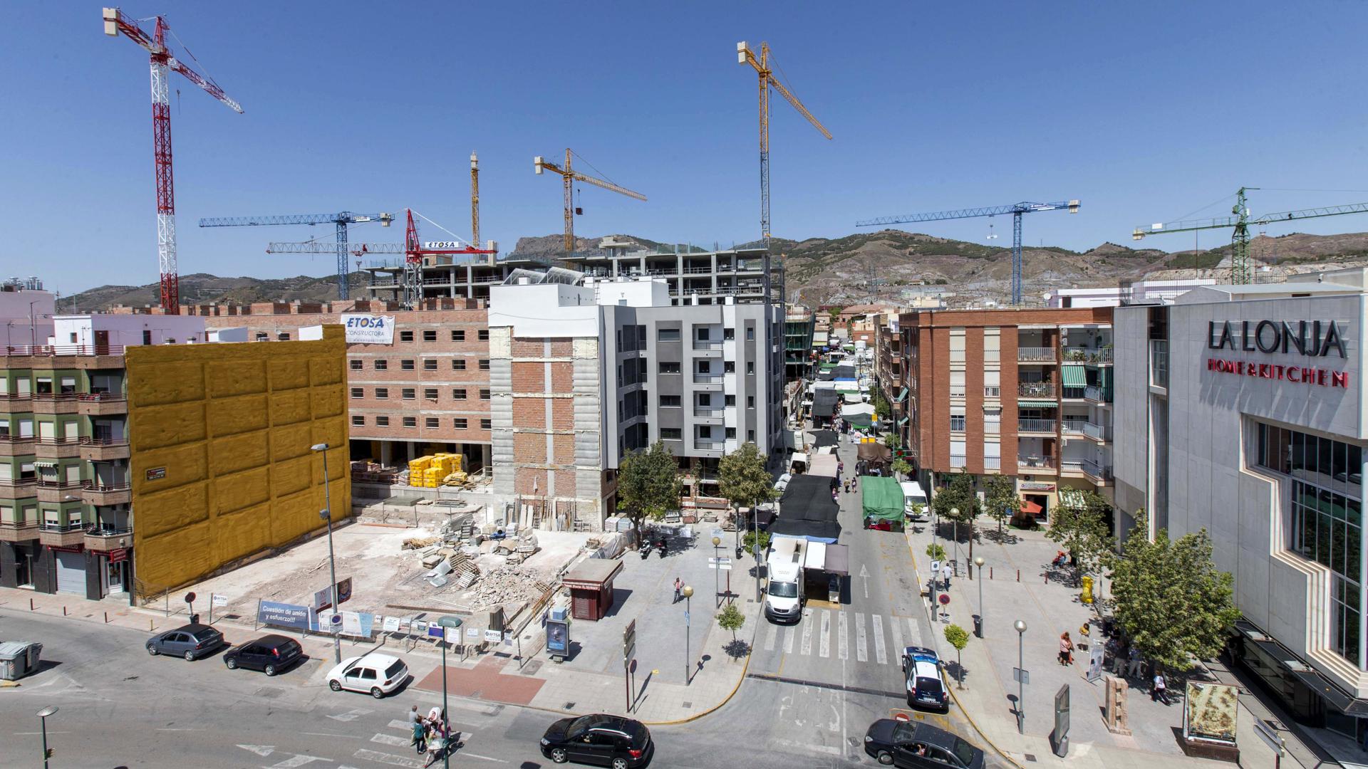 Vista panorámica de un barrio de Lorca (Murcia), en la comarca del Alto Guadalentín.EFE/Marcial Guillén