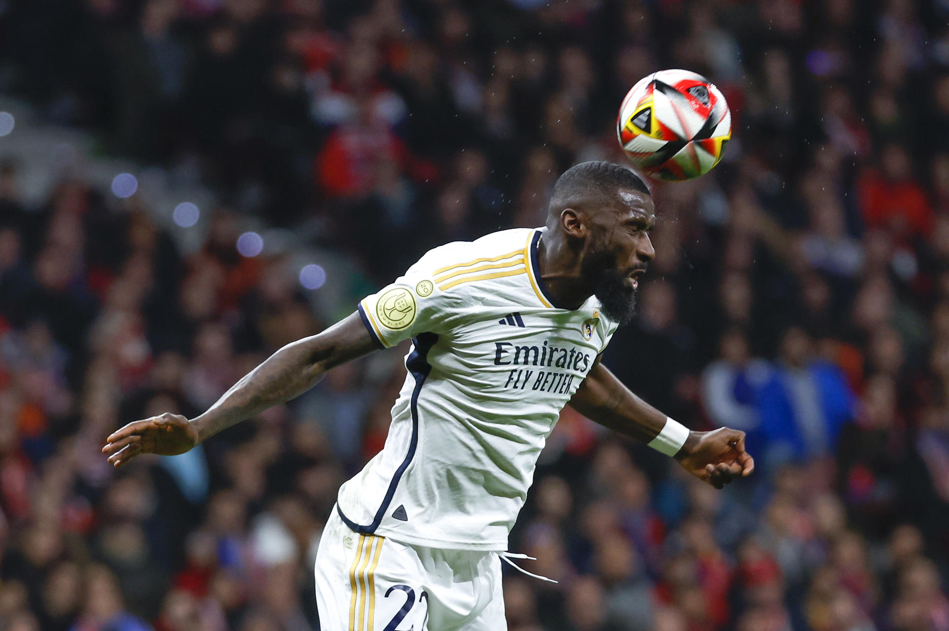 - El defensa alemán del Real Madrid Antonio Rudiger. EFE/JuanJo Martín