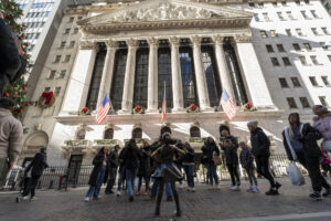 Fotografía de archivo del edificio de la Bolsa de Valores de Nueva York. EFE/ Angel Colmenares