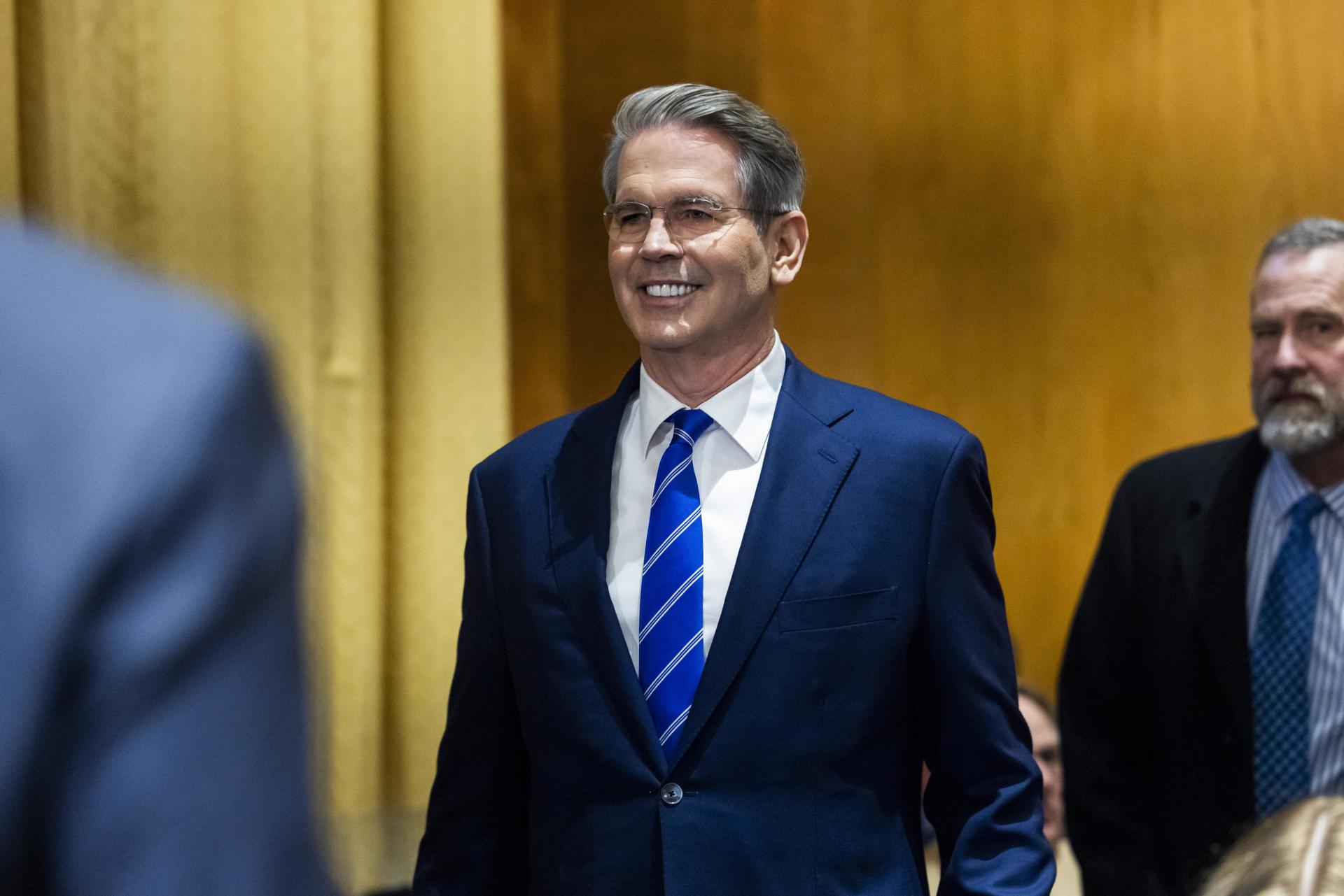 Imagen de archivo del secretario del Tesoro de EEUU, Scott Bessent. EFE/EPA/JIM LO SCALZO