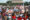 Personas participan en el desfile del Primero de Mayo este jueves, en la Habana (Cuba). EFE/ Ernesto Mastrascusa
