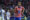 El delantero del Atlético de Madrid Alexander Sørloth celebra uno de sus tres goles contra la Real Sociedad, durante el encuentro correspondiente a la jornada 35 de Laliga EA Sports que disputan hoy sábado Atlético de Madrid y Real Sociedad en el Riyadh Air Metropolitano en Madrid. EFE / Juanjo Martín.