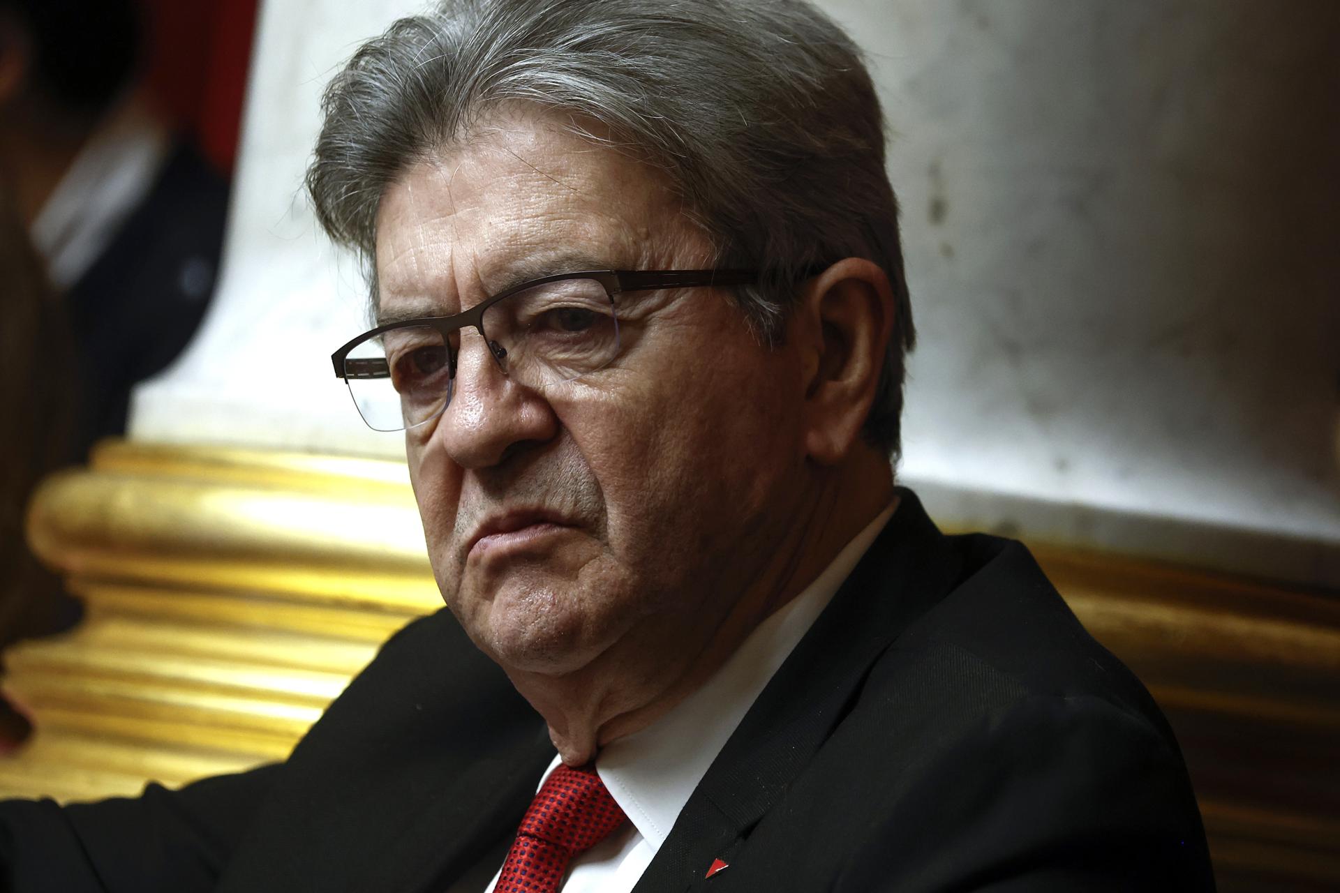 Foto de archivo de Jean Luc Mélechon, líder del partido izquierdista La Francia Insumisa (LFI). EFE/EPA/YOAN VALAT