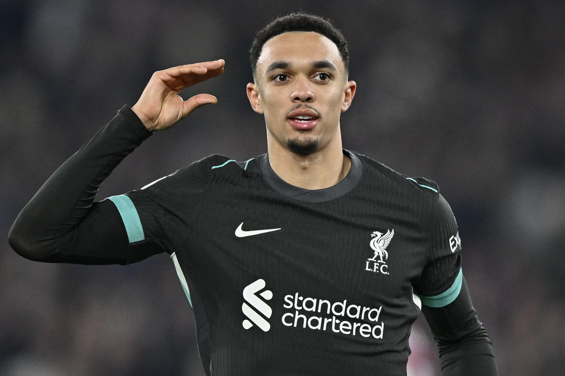 El defensa inglés Trent Alexander-Arnold.EFE/EPA/VINCE MIGNOTT EDITORIAL USE ONLY. No use with unauthorized audio, video, data, fixture lists, club/league logos, 'live' services or NFTs. Online in-match use limited to 120 images, no video emulation. No use in betting, games or single club/league/player publications.