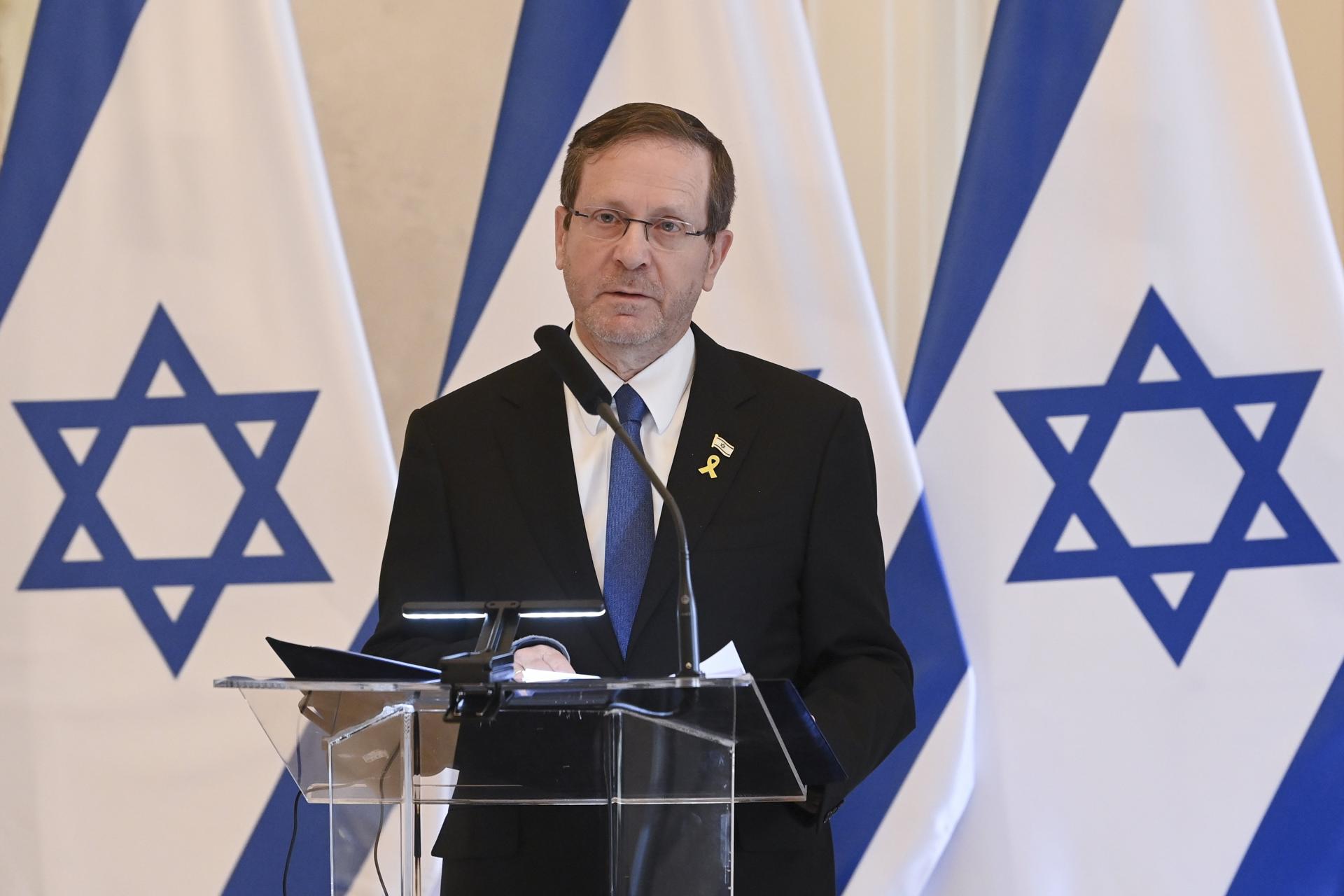 Imagen de Archivo del presidente israelí, Isaac Herzog.
EFE/EPA/NOEMI BRUZAK HUNGARY OUT