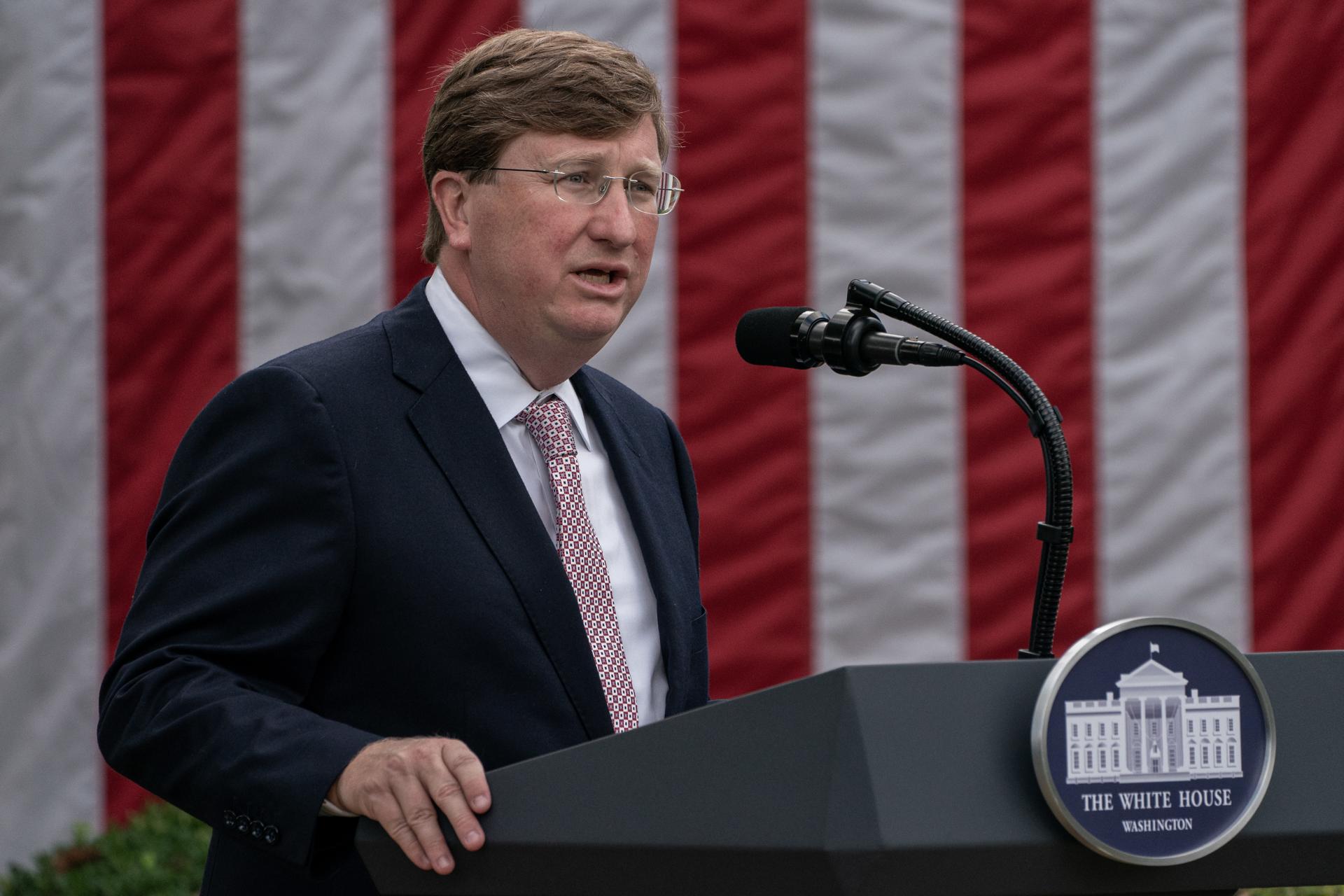 El gobernador del estado de Misisipi (EE.UU.), Tate Reeves, en una foto de archivo. EFE/EPA/Ken Cedeno / POOL