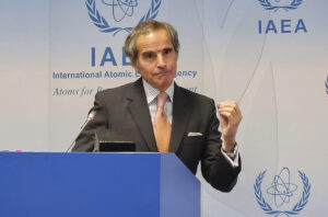 El director general del Organismo Internacional de Energía Atómica (OIEA), Rafael Grossi. EFE/Natalia Arriaga
