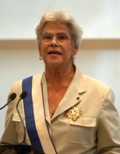 Fotografía de archivo de la expresidenta de Nicaragua Violeta Barrios de Chamorro. EFE/Mario López