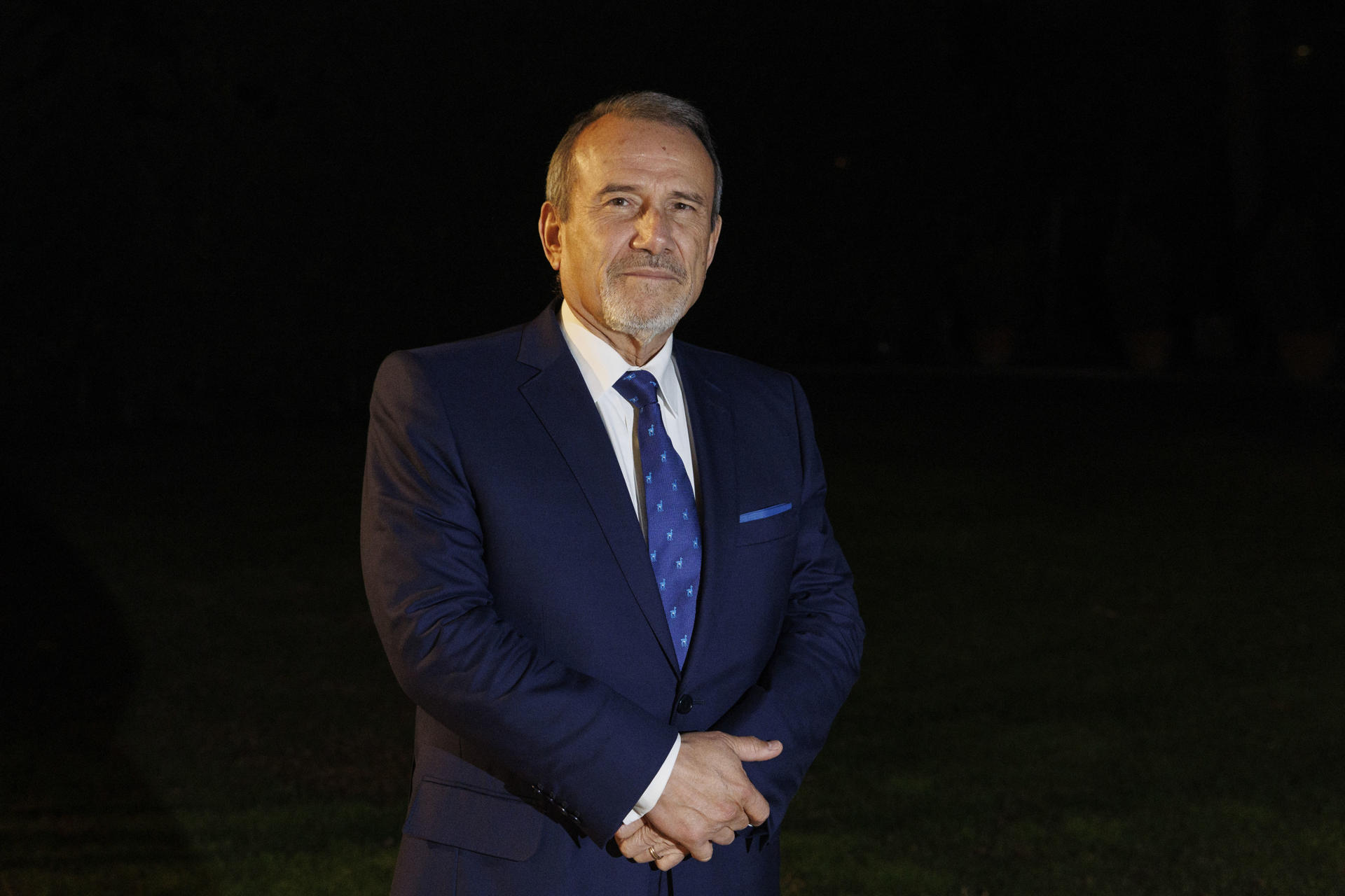 Fotografía de archivo del canciller de Perú, Elmer Schialer, durante una entrevista con EFE, en Madrid (España). EFE/Sergio Pérez