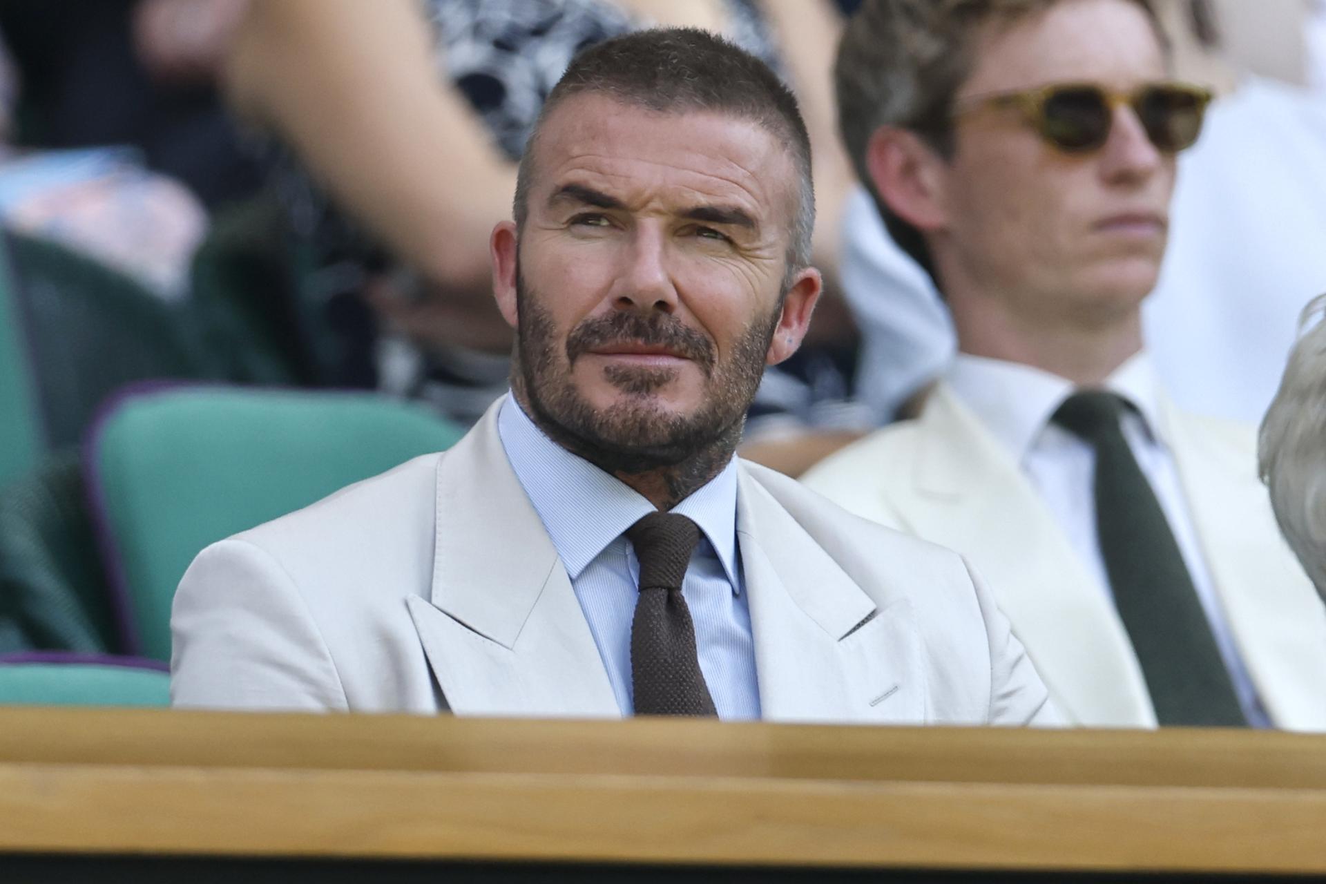 El exjugador David Beckham en Wimbledon. EFE/EPA/TOLGA AKMEN