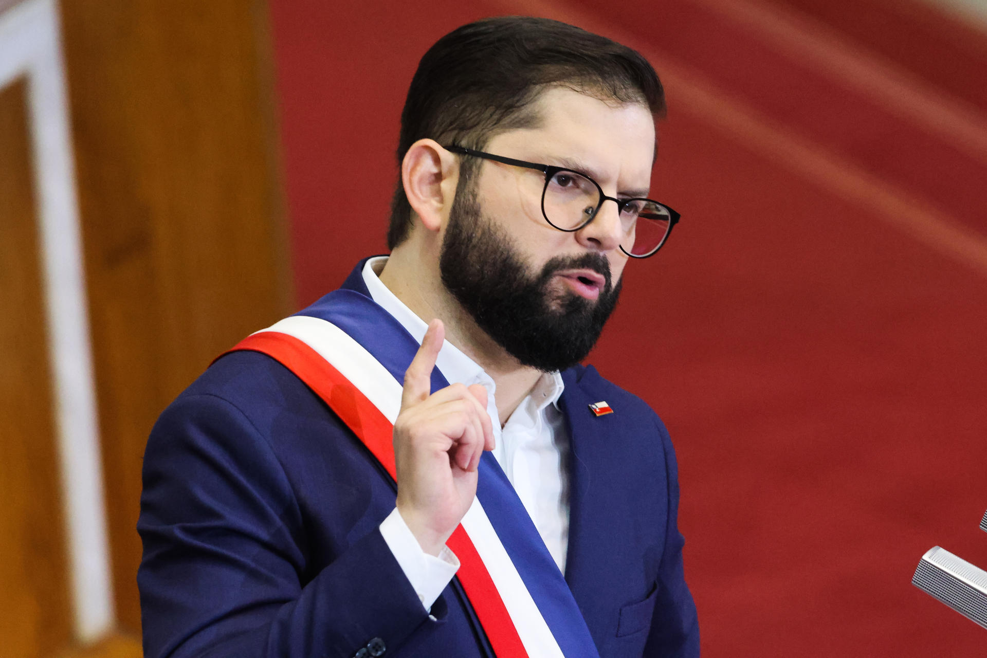 Foto de archivo del presidente de Chile, Gabriel Boric. EFE/ Cristóbal Basaure.