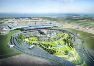 Fotografía de archivo de una vista general aérea del Aeropuerto Internacional de Incheon, en Corea del Sur. EFE/Yonhap