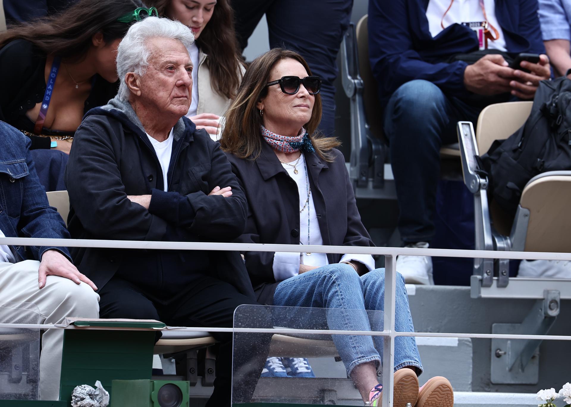 El actor estadounidense Dustin Hoffman en Roland Garros. EFE/EPA/CHRISTOPHE PETIT TESSON