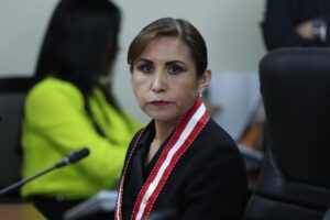 Fotografía de archivo de la exfiscal general de Perú Patricia Benavides, durante una comparecencia ante la Comisión de Fiscalización del Congreso peruano, en Lima. EFE/Paolo Aguilar