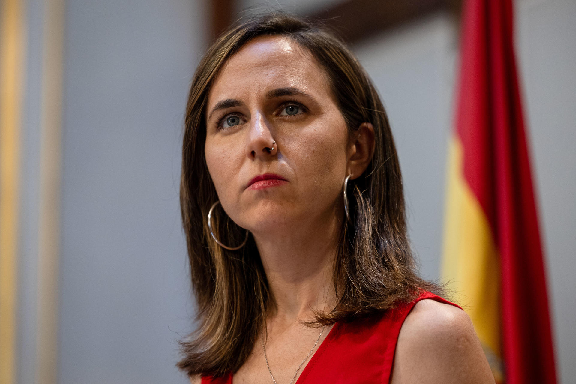 La secretaria general de Podemos, Ione Belarra. EFE/ Daniel González