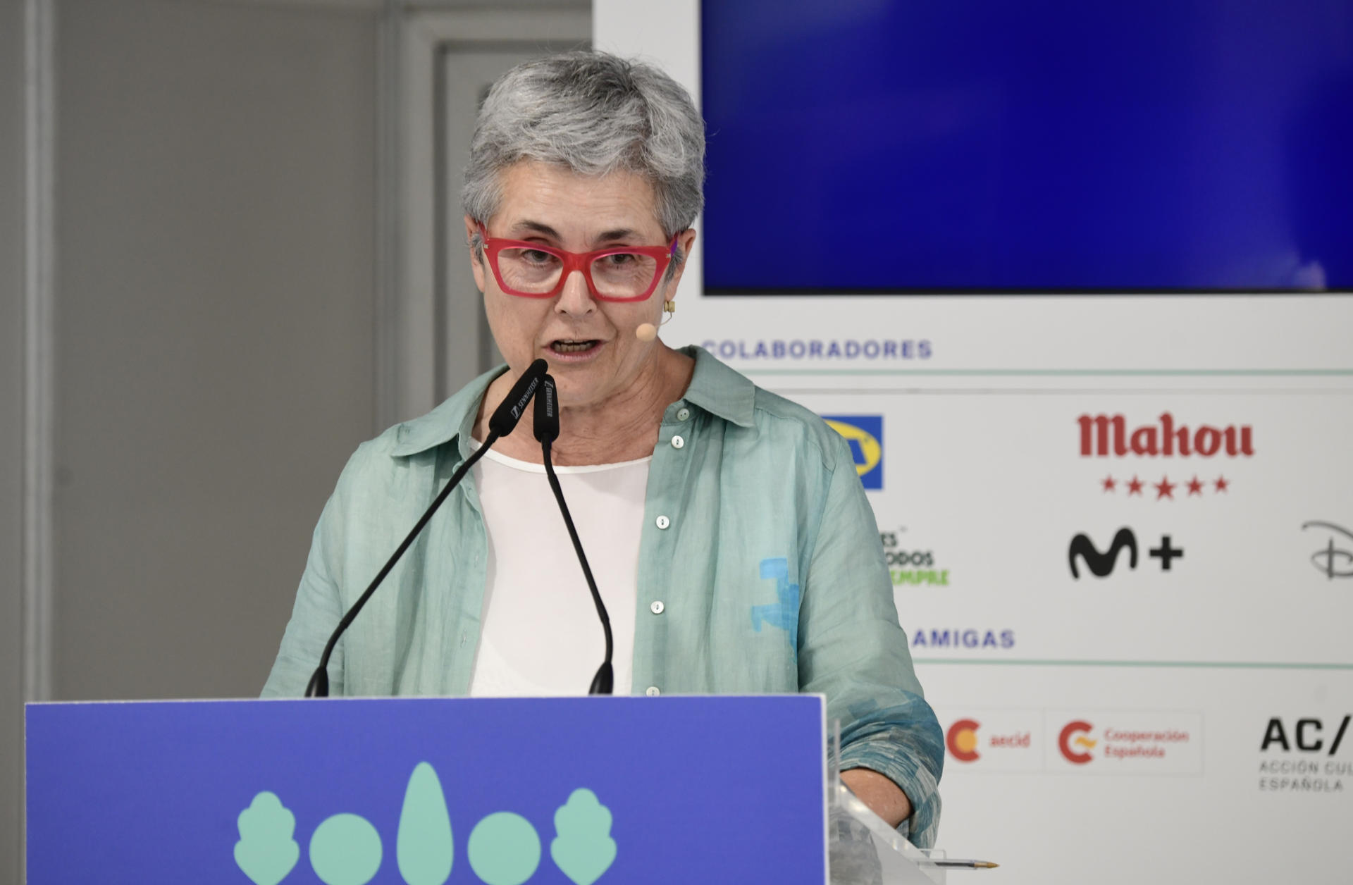 La directora de la Feria del Libro de Madrid, Eva Orúe, ofrece un balance de ventas y asistentes a esta edición, la número 84, que ha estado dedicada a Nueva York. EFE/ Víctor Lerena