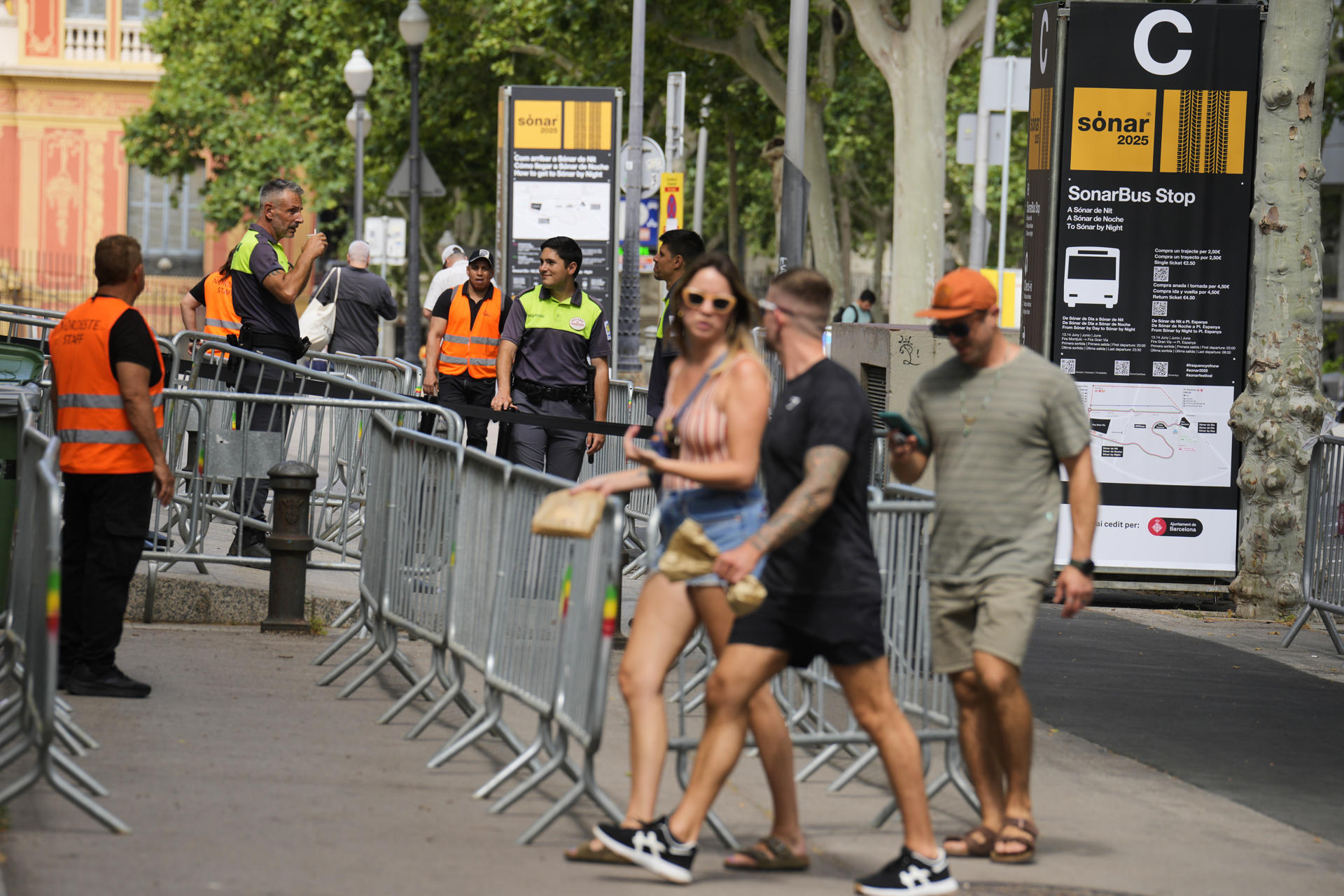 Sónar Barcelona abre este jueves su edición número 32, la más polémica de su historia tras la cuarentena de artistas que han cancelado su presencia en protesta por los vínculos del festival con el fondo KKR, con inversiones en asentamientos en Palestina, lo que ha obligado al certamen a recoser su programación. EFE/Alejandro García