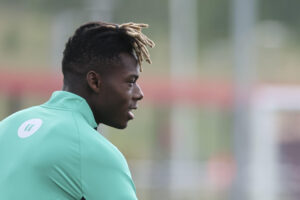El jugador del Athletic Nico Williams en una imagen de archivo esta temporada. EFE/Luis Tejido