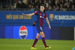 Fridolina Rolfö del Barcelona en el partido de vuelta de los cuartos de final de la Liga de Campeones Femenina, en foto de archivo de Alejandro García. EFE
