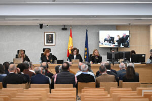 Imagen del inicio en la Audiencia Nacional del juicio por la pieza de la trama de corrupción Púnica que afecta a la empresa Cofely y en la que se juzga, entre otras personas, a ocho exalcaldes de localidades madrileñas, la mayor parte de ellos del PP, el pasado día 7 en San Fernando de Henares (Madrid). EFE/ Fernando Villar. POOL