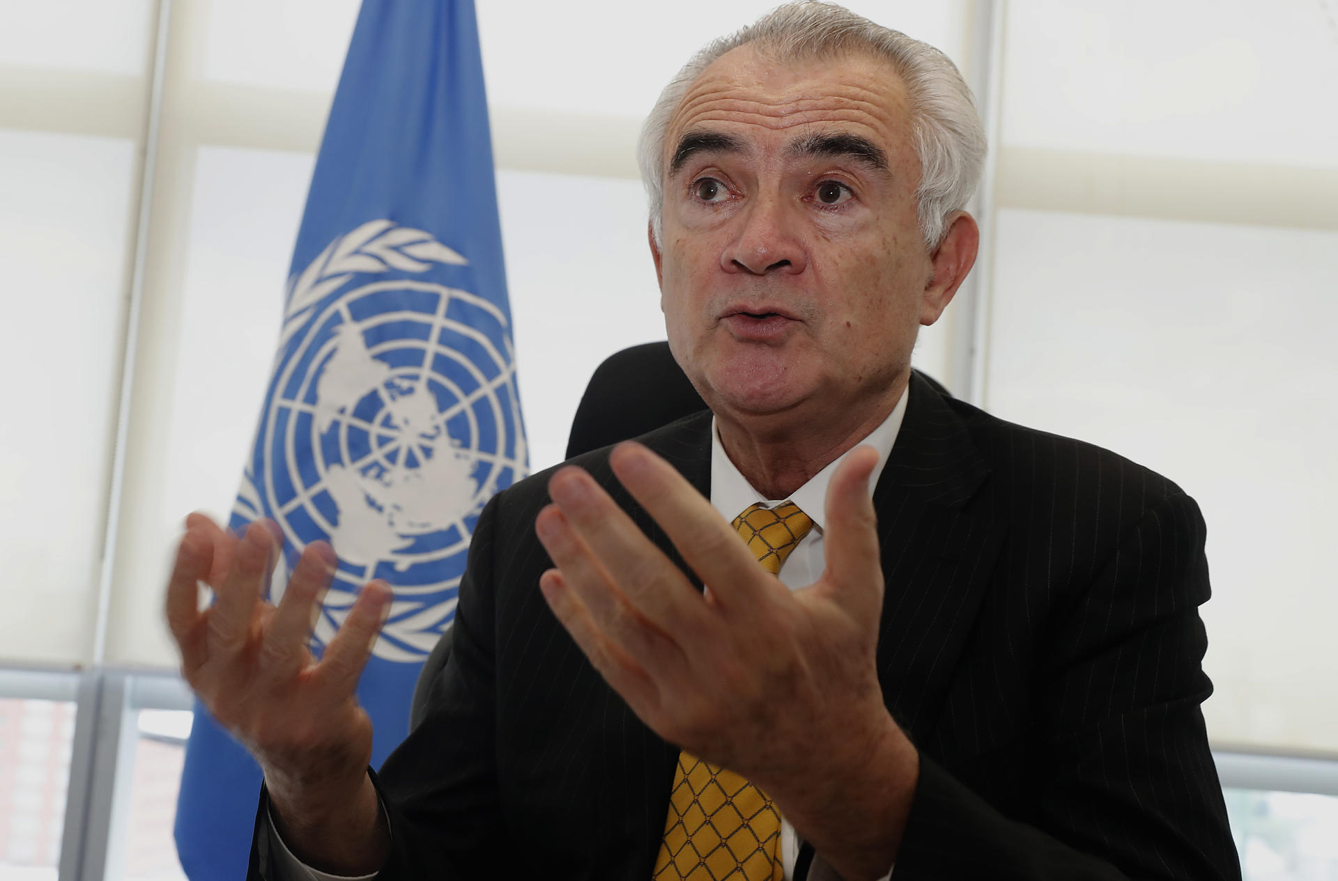El secretario Ejecutivo de la Comisión Económica para América Latina y el Caribe (Cepal), José Manuel Salazar-Xirinachs, habla durante una entrevista con EFE este viernes, en Ciudad de México (México). EFE/ Mario Guzmán