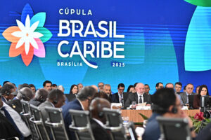 Fotografía de la Cumbre Brasil-Caribe este viernes, en Brasilia (Brasil). EFE/Andre Borges
