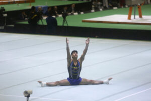 Ángel Barajas, referente de la gimnasia artística latinoamericana. EFE/ Carlos Lemos