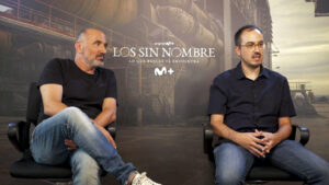 Pau Freixas (i) y Pol Cortecans, directores de la Serie los Sin Nombre.- EFE/EFE-TV