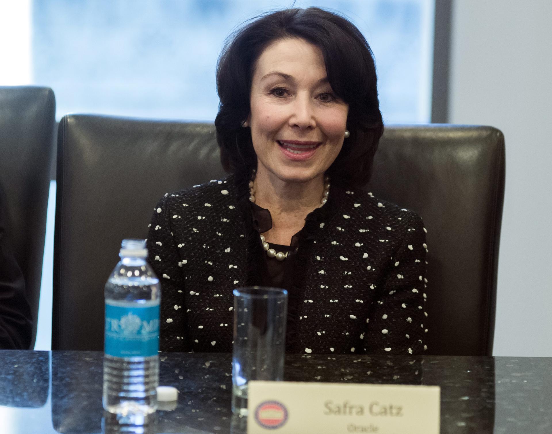 Fotografía de archivo de la directora ejecutiva de Oracle, Safra Catz. EFE/Albin Lohr-Jones/