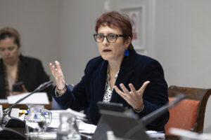 Imagen de archivo de la consejera de Bienestar Social del Gobierno de Canarias, Candelaria Delgado. EFE/ Miguel Barreto