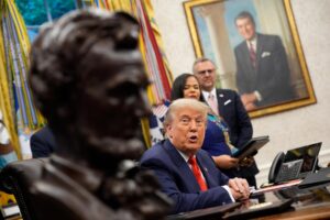 El presidente de Estados Unidos, Donald Trump. EFE/Yuri Gripas