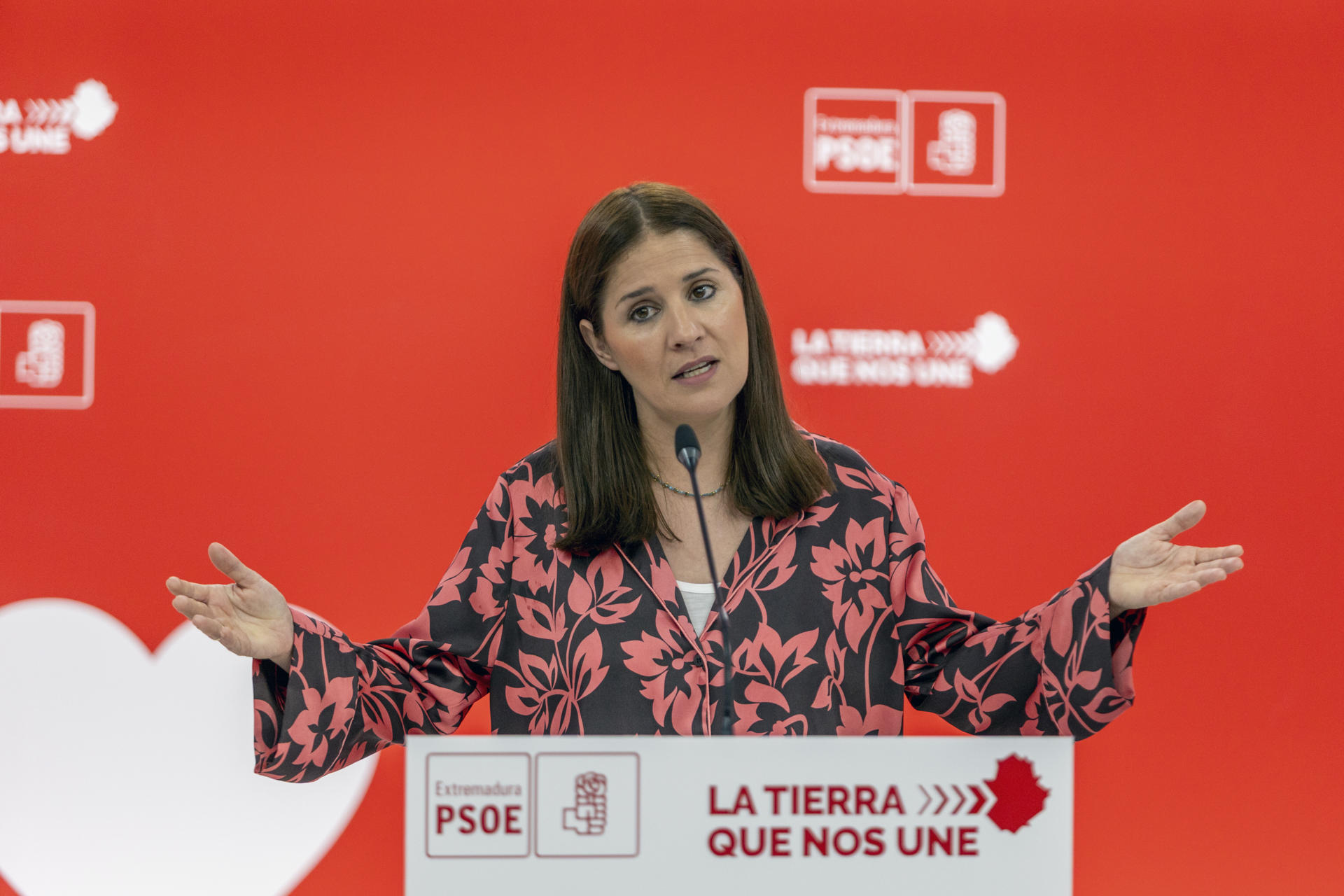 La portavoz del PSOE de Extremadura, Isabel Gil Rosiña. EFE/ Jero Morales