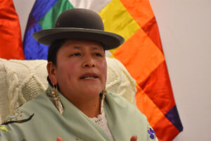 La senadora boliviana Virginia Velasco en una fotografía de archivo. EFE/Stringer