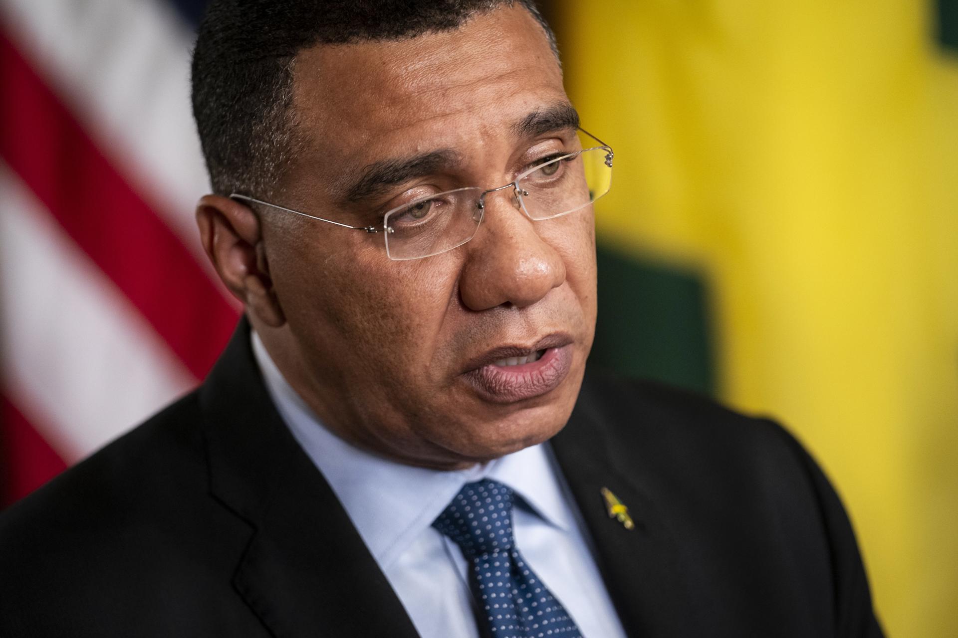El primer ministro de Jamaica, Andrew Holness, en una foto de archivo. EFE/EPA/Sarah Silbiger
